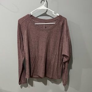 Lululemon long sleeve maroon shirt